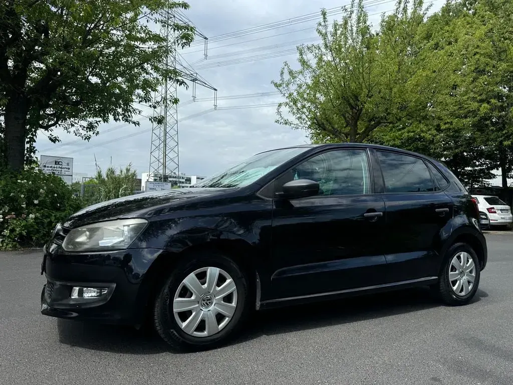 Gebraucht VW Polo Trendline 69 PS (50 kW) 2010 Schwarz Kleinwagen