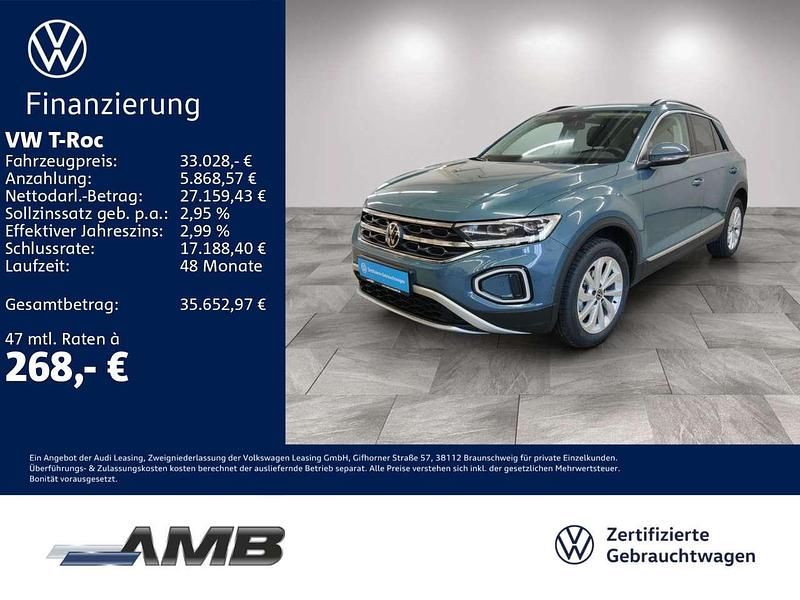 Gebraucht VW T-Roc Style 150 PS (110 kW) 2025 Petroleum blue metallic SUV
