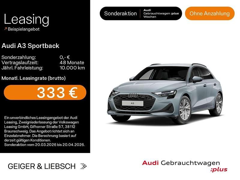 Gebraucht Audi A3 Ambiente 204 PS (150 kW) 2025 Pfeilgrau perleffekt Limousine