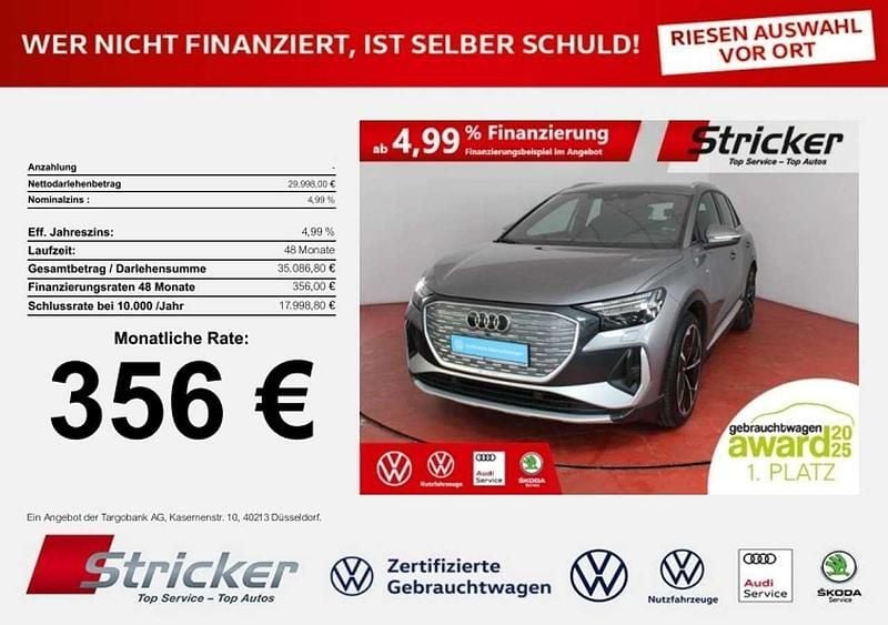 Gebraucht Audi Q4 e-tron S-Line 150 kW (204 PS) 2022 Grau SUV