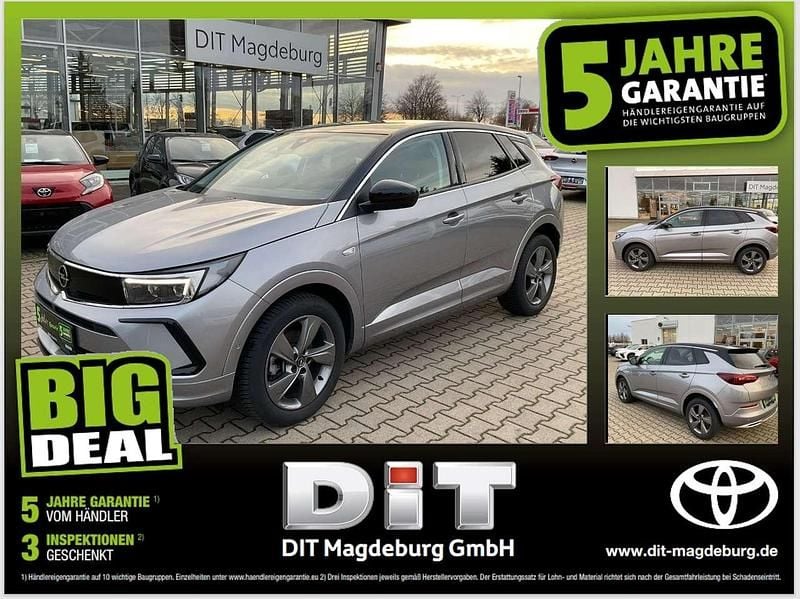 Lack grau artense/metallic kla Gebraucht 2023 Opel Grandland X Elegance SUV | 20.990 € (Superpreis) - Bild 1/4