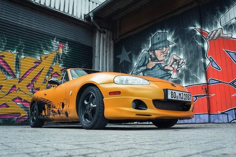 Gebraucht Mazda MX5 110 PS (80 kW) 2002 Gelb Cabrio