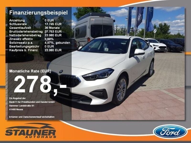 Mineralweiss metallic Gebraucht 2023 BMW 218 Advantage Coupé | 23.980 € (Superpreis) - Bild 1/4