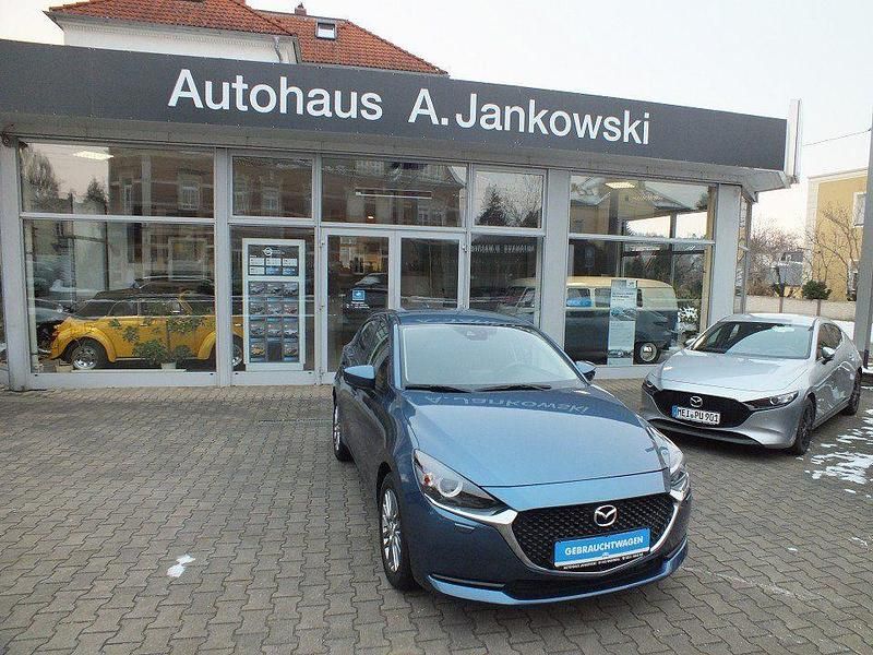 Gebraucht Mazda 2 Kizoku 90 PS (66 kW) 2021 Turmalinblau metallic (metallic) Kleinwagen