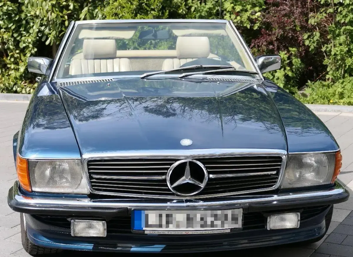 Gebraucht Mercedes SL500 231 PS (169 kW) 1983 Blau Cabrio
