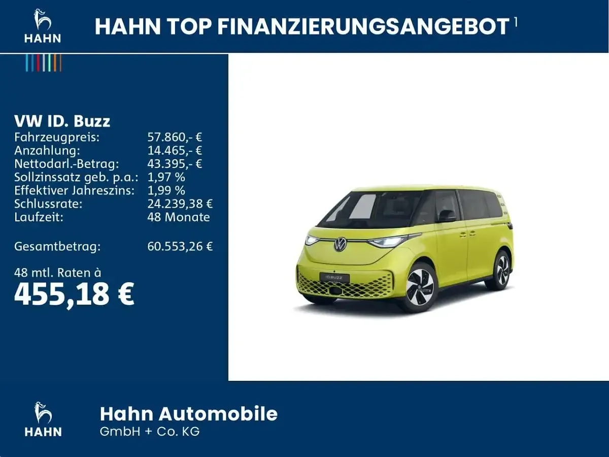Gebraucht VW ID. Buzz Pro 210 kW (286 PS) 2025 Gelb Van / Kleinbus
