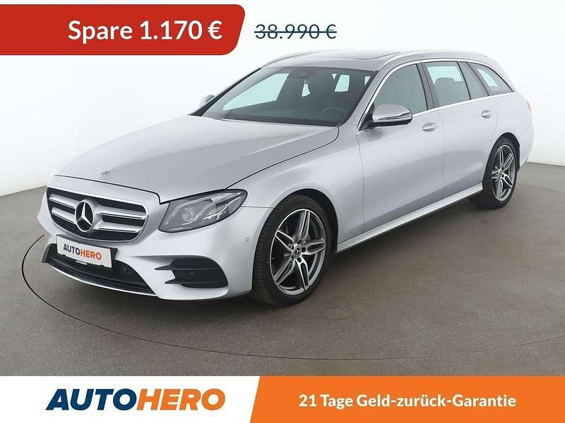 Iridiumsilber Gebraucht 2020 Mercedes E220 AMG line Kombi | 36.940 € (Guter Preis) - Bild 1/3