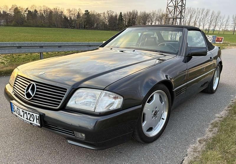 Schwarz Gebraucht 1992 Mercedes SL500 AMG Cabrio | 18.990 € - Bild 1/4