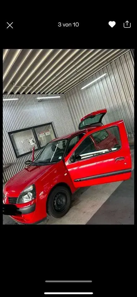 Occasion Renault Clio II Expression 60 ch (44 kW) 2003 Rouge Citadine