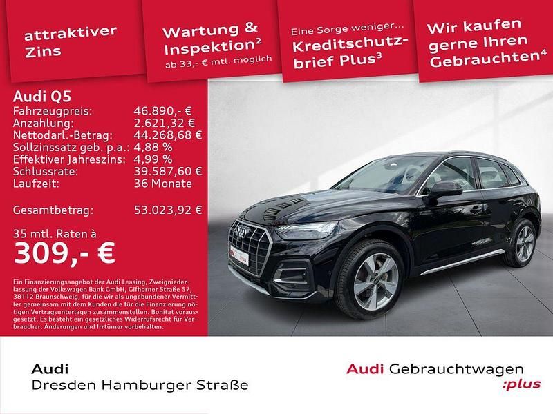 Schwarz Gebraucht 2025 Audi Q5 Advanced Plus SUV | 46.890 € (Superpreis) - Bild 1/3
