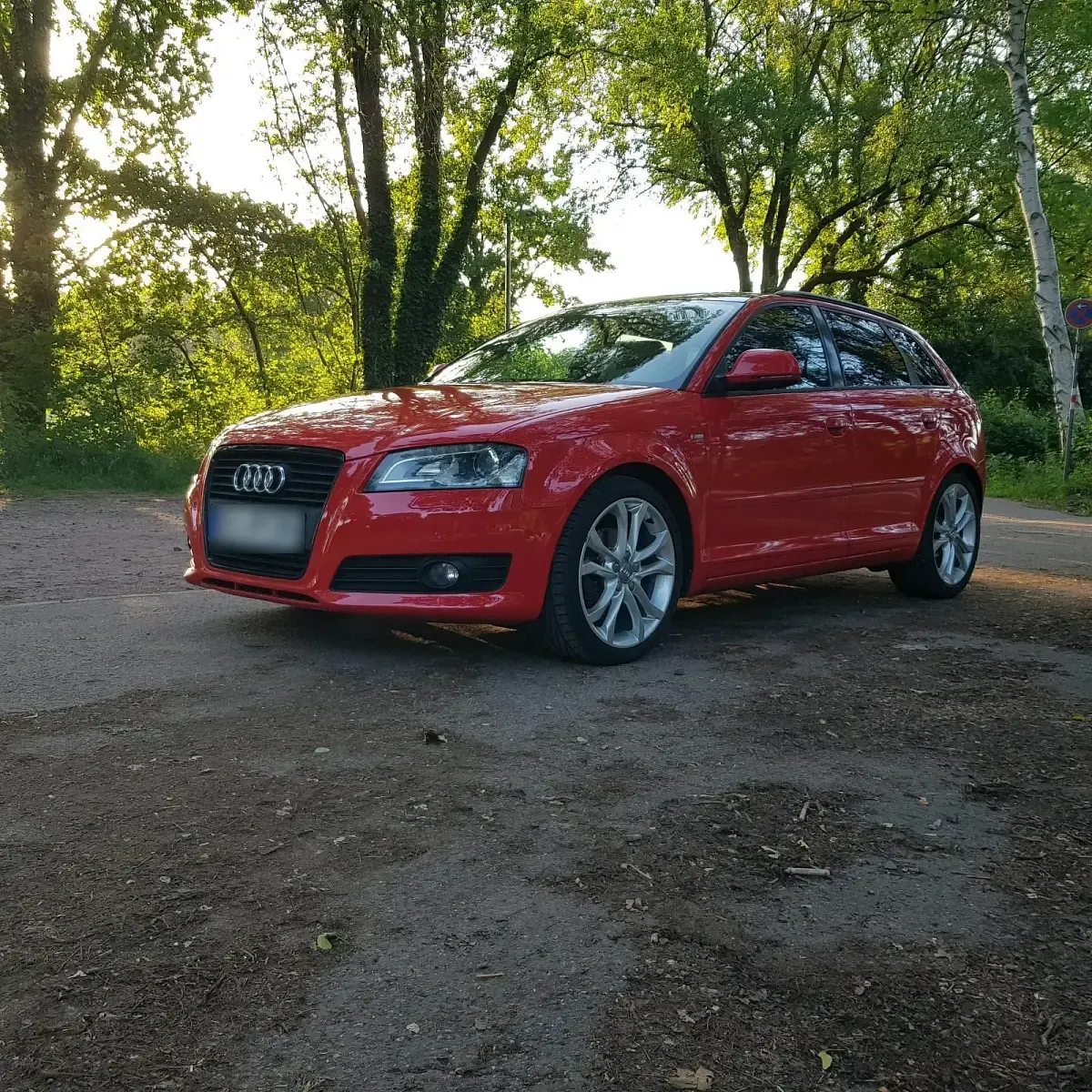 Brugt Audi A3 S-Line 160 HK (117 kW) 2009 Rød Hatchback