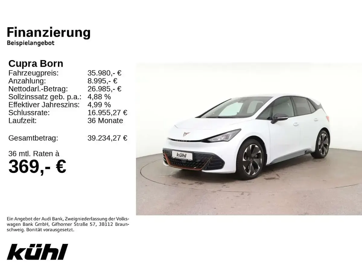 Brugt Cupra Born 169 kW (231 HK) 2025 Hvid Hatchback