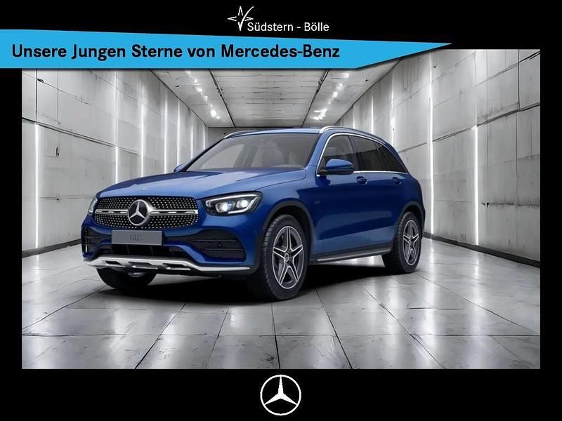 Brillantblau metallic Gebraucht 2021 Mercedes GLC300e AMG SUV | 37.490 € (Superpreis) - Bild 1/4