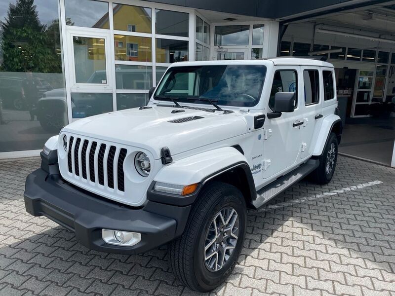 Weiß Gebraucht 2023 Jeep Wrangler Sahara SUV | 73.900 € - Bild 1/4