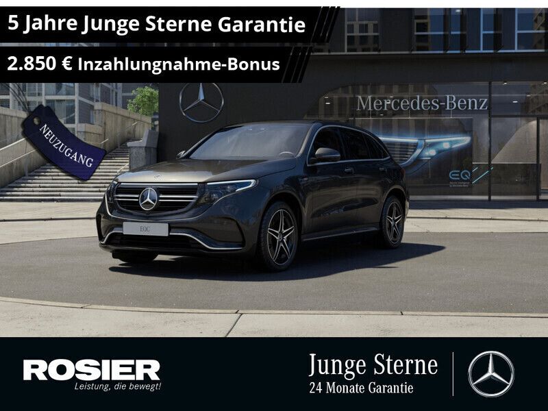 Grau Gebraucht 2023 Mercedes EQC400 AMG SUV | 49.440 € (Etwas zu teuer) - Bild 1/4
