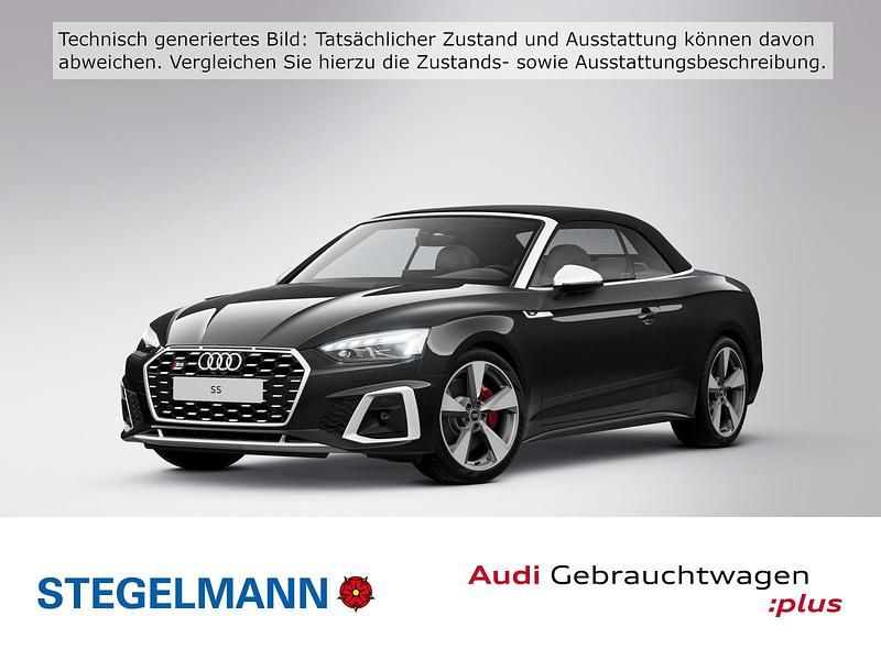 Mythosschwarz metallic Gebraucht 2024 Audi S5 Cabriolet Ambiente Cabrio | 65.390 € (Teuer) - Bild 1/4