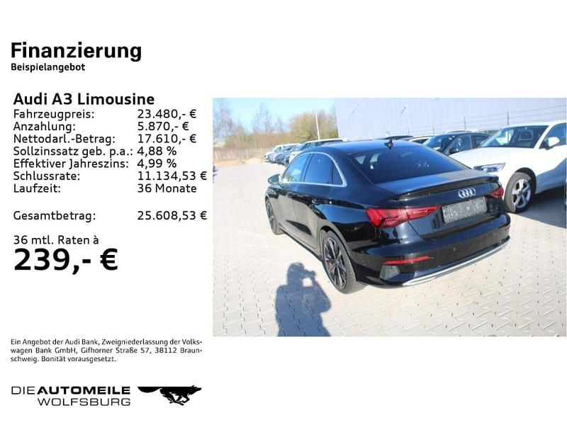Używany Audi A3 Advanced 150 KM (110 kW) 2023 Sedan/Limuzyna