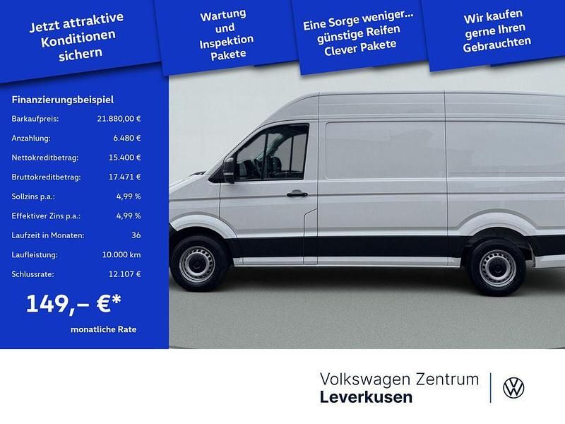 Gebraucht VW Crafter 140 PS (102 kW) 2021 Schwarz / candy weiss (metallic) Van
