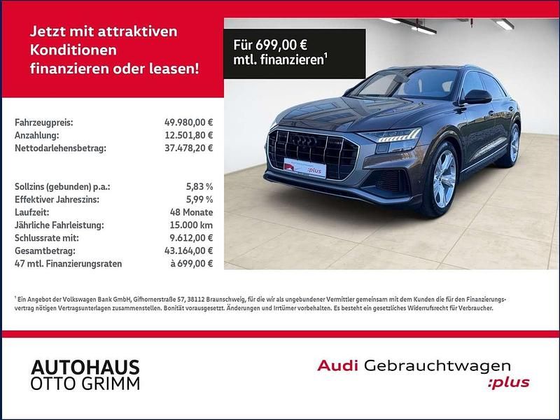 Argusbraun metallic Gebraucht 2019 Audi Q8 SUV | 49.979 € (Fairer Preis) - Bild 1/4