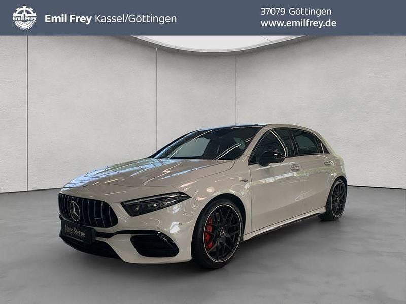 Weiß Gebraucht 2023 Mercedes A45 AMG Premium Plus Limousine | 48.633 € (Superpreis) - Bild 1/4