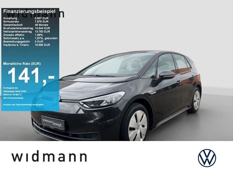Mangangrau metallic schwarz Gebraucht 2021 VW ID.3 Kleinwagen | 17.990 € (Superpreis) - Bild 1/4