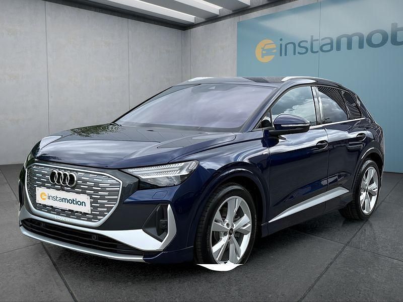 Blau Gebraucht 2024 Audi Q4 e-tron SUV | 47.649 € (Guter Preis) - Bild 1/4