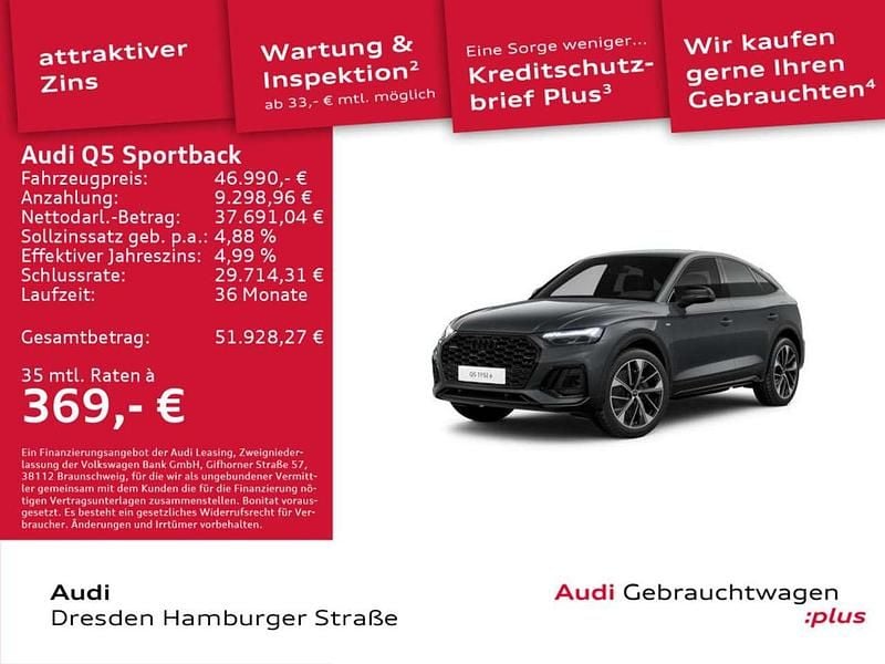 Gebraucht Audi Q5 S-Line 367 PS (269 kW) 2023 Speedgelb uni SUV