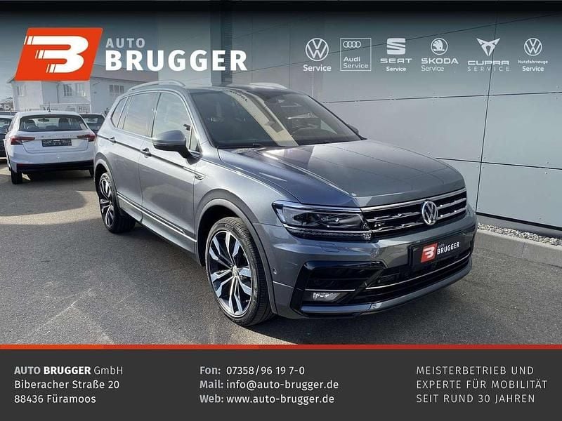 Platinum grey metallic Gebraucht 2021 VW Tiguan Allspace R-line SUV | 33.880 € (Fairer Preis) - Bild 1/4