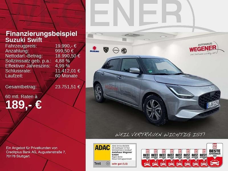 Gebraucht Suzuki Swift Comfort+ 83 PS (61 kW) 2025 Silber Kleinwagen