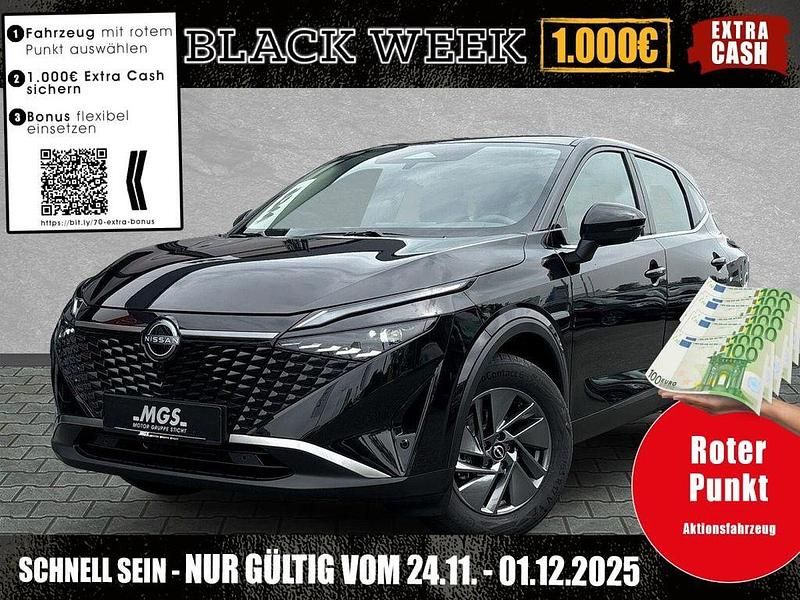 Pearl black Neu 2025 Nissan Qashqai Acenta SUV | 32.990 € (Teuer) - Bild 1/4