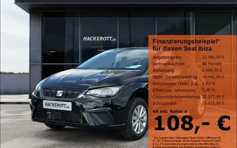 Schwarz Neu 2025 Seat Ibiza Limousine | 21.990 € (Guter Preis) - Bild 1/4