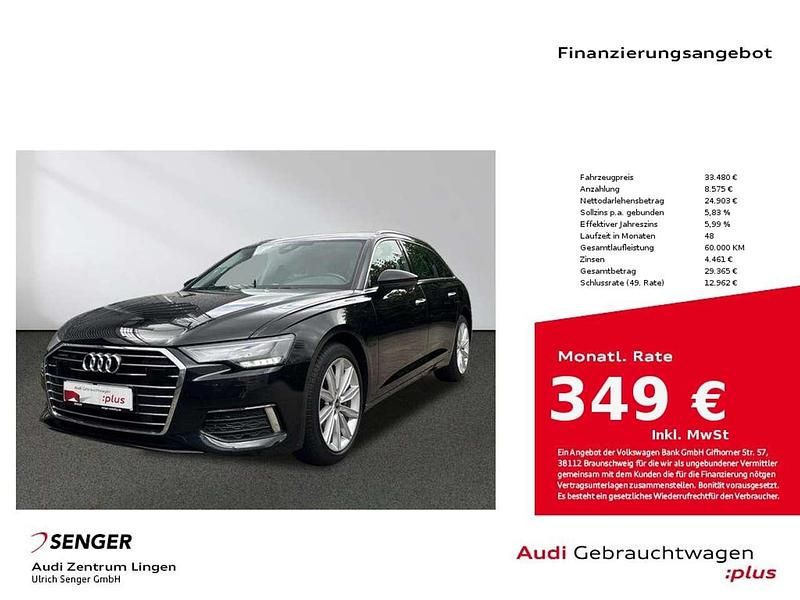 Mythosschwarz metallic Gebraucht 2021 Audi A6 Ambiente Kombi | 33.480 € (Fairer Preis) - Bild 1/4