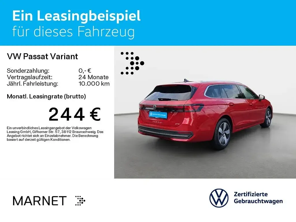Gebraucht VW Passat Business 150 PS (110 kW) 2025 Chilirot metallic Kombi