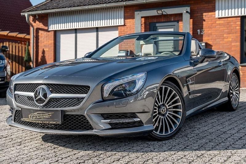 Silber Gebraucht 2016 Mercedes SL500 AMG line Cabrio | 44.499 € (Superpreis) - Bild 1/4