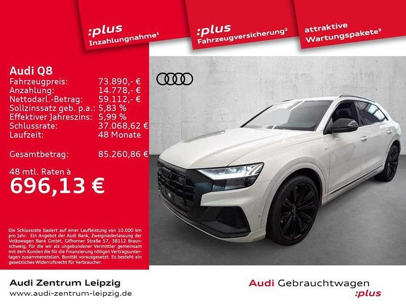 Vikunjabeige metallic Gebraucht 2022 Audi Q8 Competition SUV | 73.890 € (Fairer Preis) - Bild 1/3