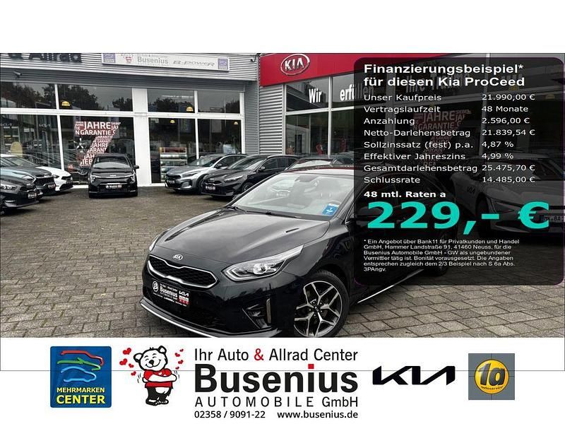 1k) zilinaschwarz met. (schwarz Gebraucht 2021 Kia ProCeed GT-Line Kleinwagen | 21.990 € (Fairer Preis) - Bild 1/4