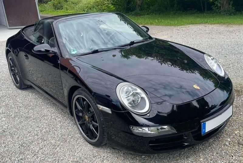 Schwarz Gebraucht 2007 Porsche 911 Carrera Cabriolet Cabrio | 44.000 € (Fairer Preis) - Bild 1/4