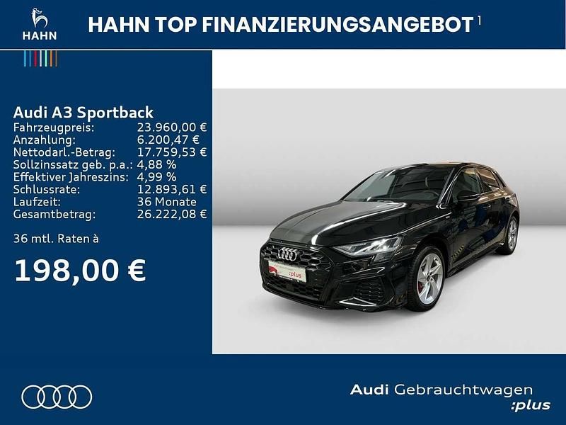 Mythosschwarz metallic Gebraucht 2022 Audi A3 e-tron S-Line Kleinwagen | 23.960 € (Guter Preis) - Bild 1/1
