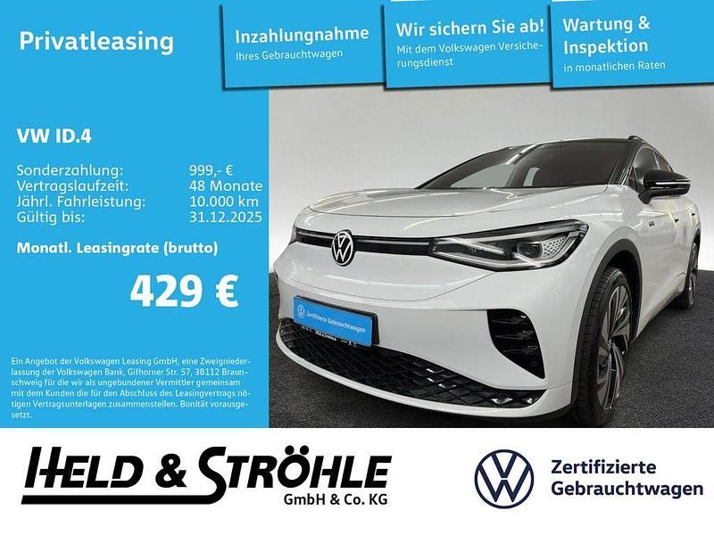 Gletscherweiß metallic Gebraucht 2025 VW ID.4 GTX SUV | 42.860 € (Guter Preis) - Bild 1/4