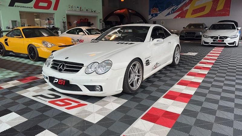 Alabasterweiss unilack Gebraucht 2007 Mercedes SL55 AMG AMG Cabrio | 69.999 € - Bild 1/4