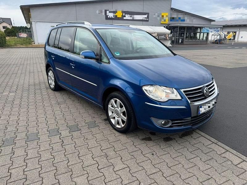 Blau Gebraucht 2007 VW Touran Highline Van / Kleinbus | 2.799 € (Superpreis) - Bild 1/4