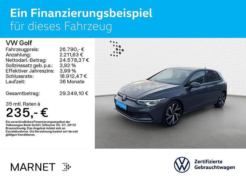 Gebraucht VW Golf VIII Style 190 PS (139 kW) 2022 Delfingrau metallic Limousine
