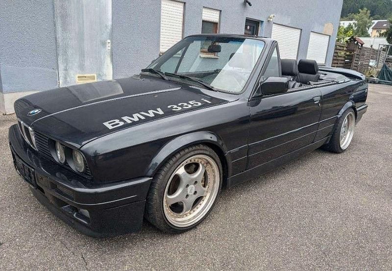 Schwarz Gebraucht 1991 BMW 320 Cabriolet Performance Cabrio | 22.900 € - Bild 1/4