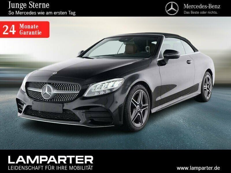 Schwarz Gebraucht 2023 Mercedes C180 AMG Cabrio | 46.980 € - Bild 1/4