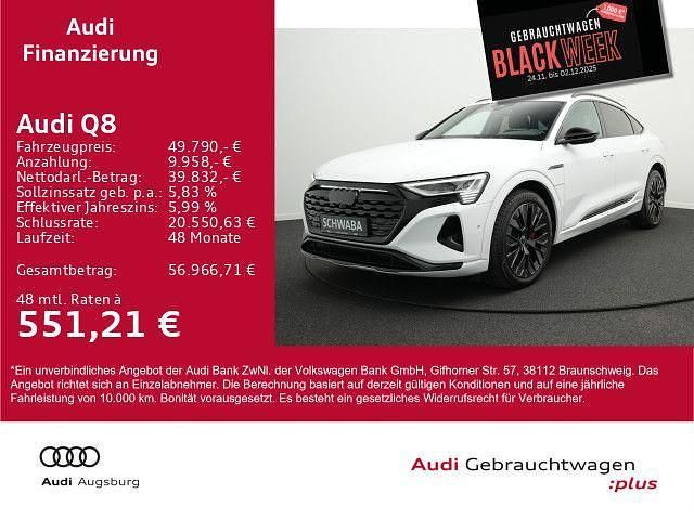 Gletscherweiß metallic Gebraucht 2023 Audi Q8 e-tron Advanced Plus SUV | 49.790 € (Etwas zu teuer) - Bild 1/4