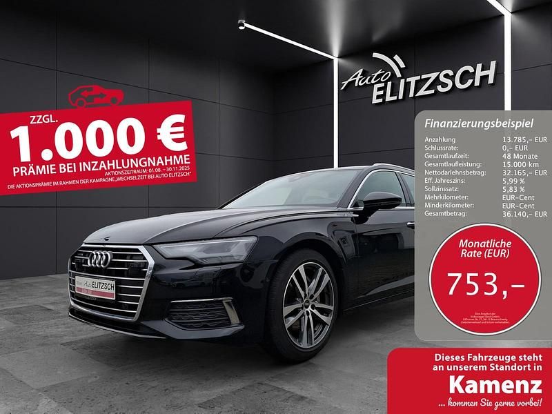 Mythosschwarz metallic Gebraucht 2022 Audi A6 Design Kombi | 45.950 € (Etwas zu teuer) - Bild 1/3