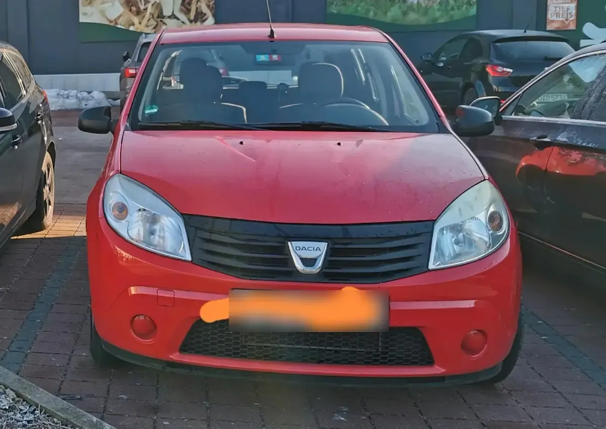 Gebraucht Dacia Sandero 2009 Rot Kleinwagen