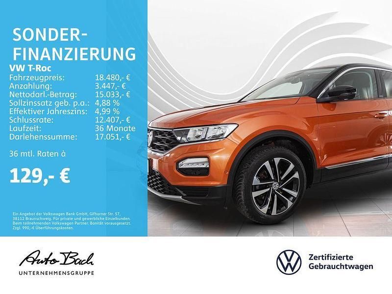 Orange Gebraucht 2019 VW T-Roc IQ Drive SUV | 20.480 € (Fairer Preis) - Bild 1/4