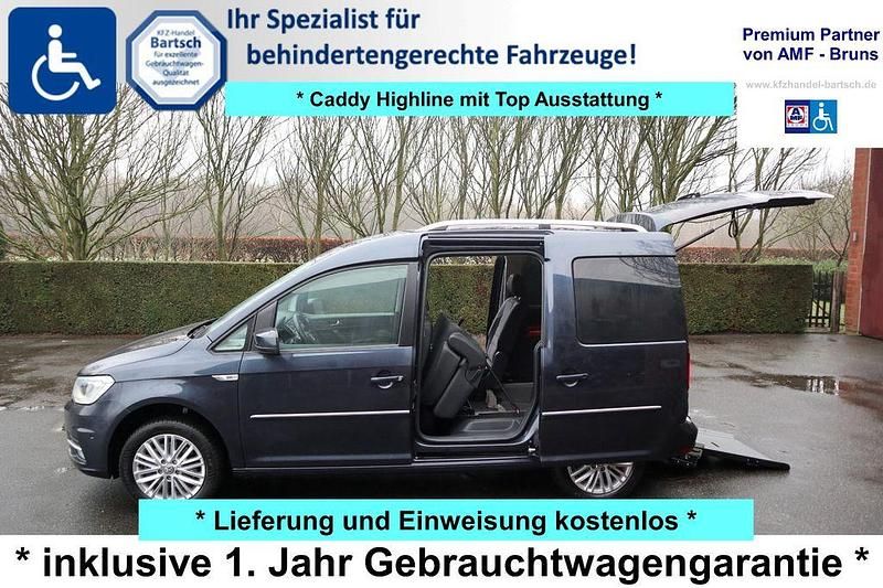 Gebraucht VW Caddy Highline 125 PS (91 kW) 2016 Starlight blue metallic Van / Kleinbus