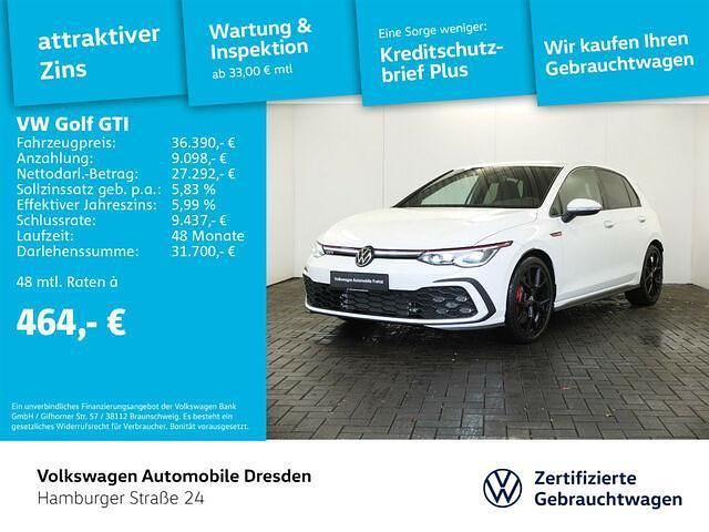 Pure white Gebraucht 2024 VW Golf VIII GTI Limousine | 36.390 € (Teuer) - Bild 1/2